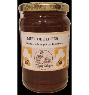 Miel de fleurs 500 gr (récolte d'été)