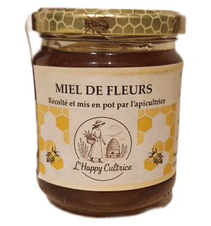 Miel de fleurs 250 gr (récolte de printemps)